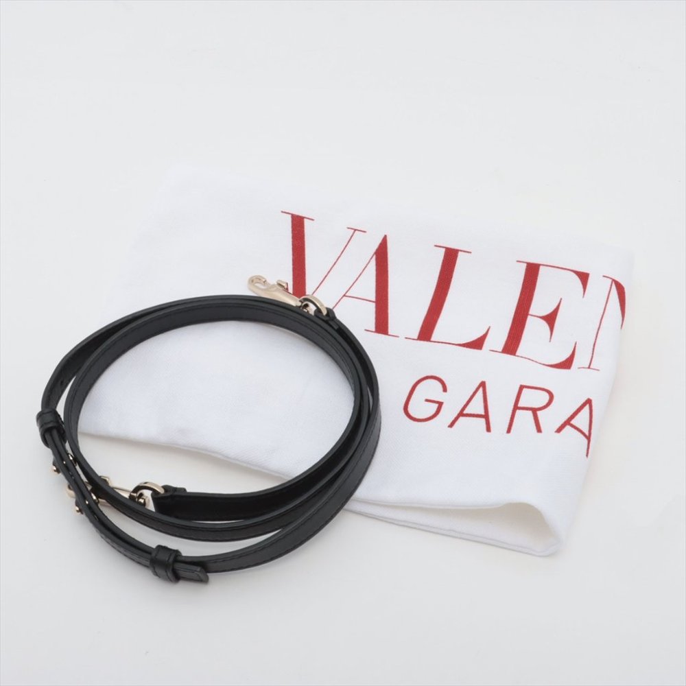 Sold out ❌Valentino Garavani VLTN Canvas & leather 2 way tote bag black x beige - Picture 12 of 12